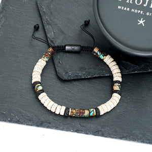Hand made jewelry for men, freedom businesses, sustainable fair trade jewelry, bracelets for men, creative gift ideas for Christmas
