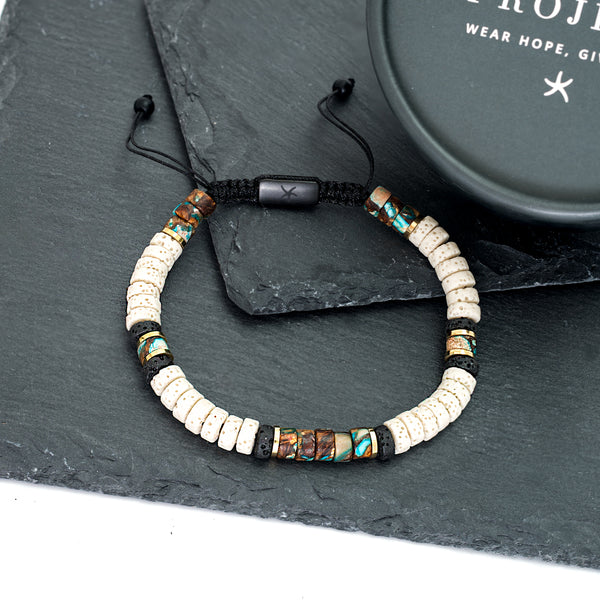 Hand made jewelry for men, freedom businesses, sustainable fair trade jewelry, bracelets for men, creative gift ideas for Christmas