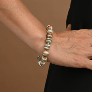 Maya Agate Bracelet in Earth Tones