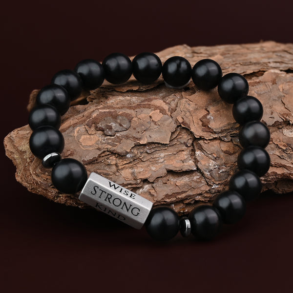 The Pillar Bracelet – Matte Black