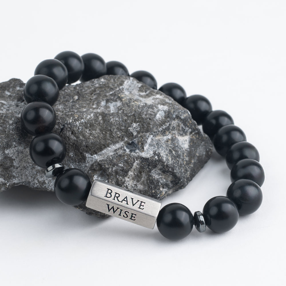 The Pillar Bracelet – Matte Black