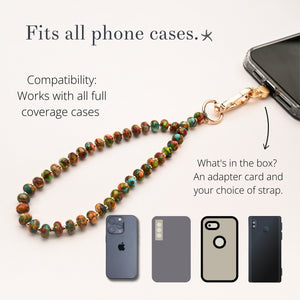 Beaded phone strap, accessories and jewelry website, phone case strap, beaded strap for stone, jewelry website