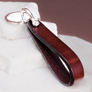 Legacy Keychain in Black Leather