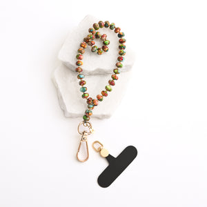 Sedona beaded strap for phone, colorful phone strap, online gift shopping, best fair trade gifting business
