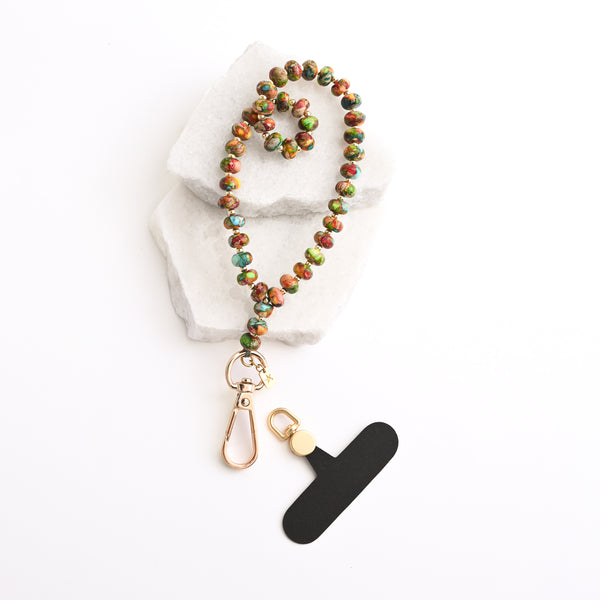 Sedona beaded strap for phone, colorful phone strap, online gift shopping, best fair trade gifting business