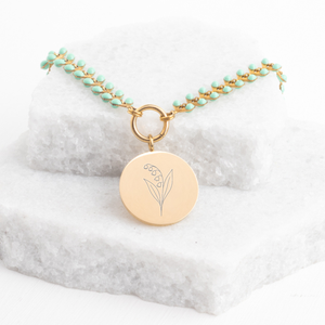 Birth Flower Seeds of Hope Necklace
