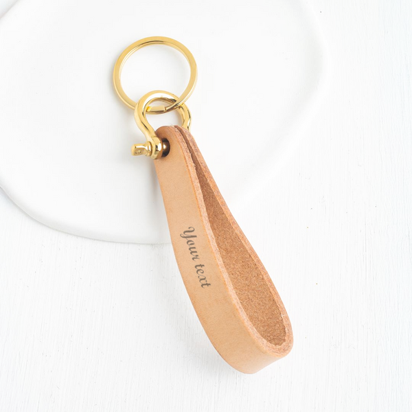 Legacy Keychain in Brown Leather