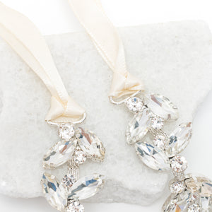 Crystal Serenade Silk Ribbon Headband