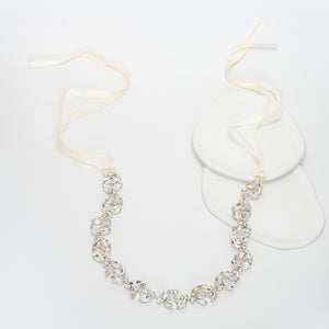 Crystal Serenade Silk Ribbon Headband