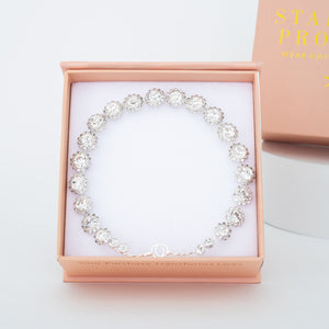 Peony Bloom Headband in Sterling Silver