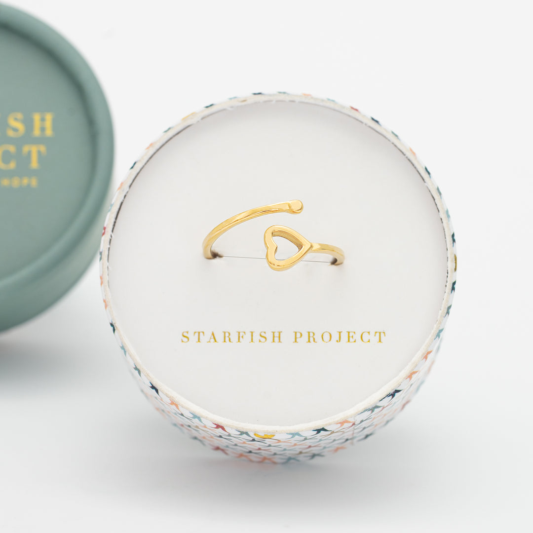 Ada Gold Heart Ring