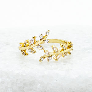 Beautiful gold ring, vine shaped ring, wedding day rings for brides, gold rings for women, sustainable fair trade companies