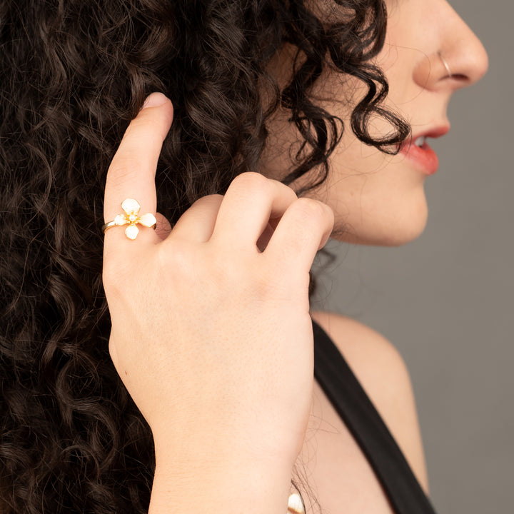 Hope in Bloom Ring in Tuscan Tan