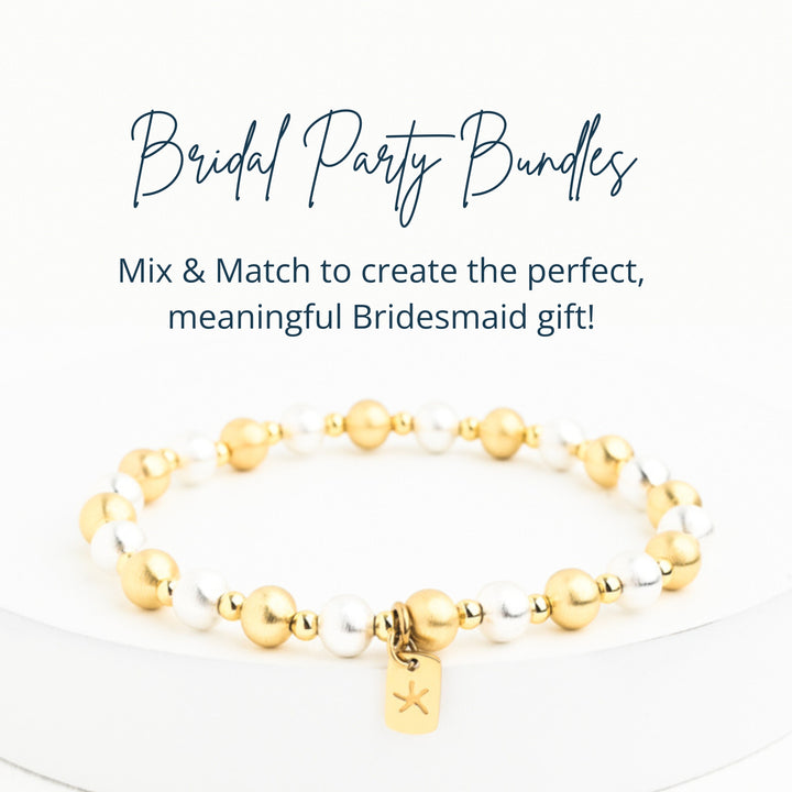 Bridal Party Pearl and Shine Bracelet Bundle