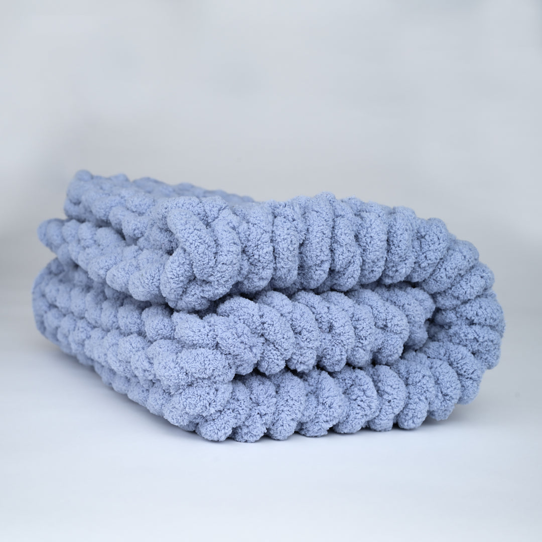 Woven Together Baby Blanket in Blue – Starfish Project