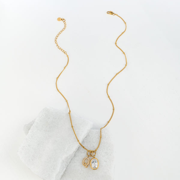 Custom Charm Necklace in 14K Gold
