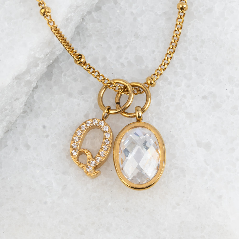 Custom Charm Necklace in 14K Gold