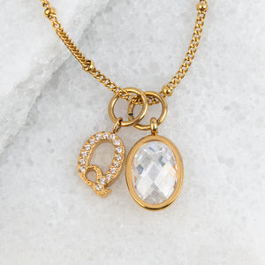 Custom Charm Necklace in 14K Gold