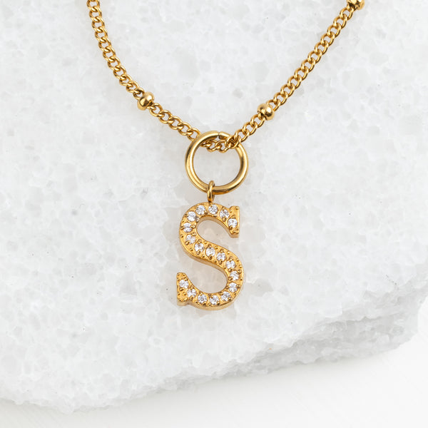 Custom Charm Necklace in 14K Gold
