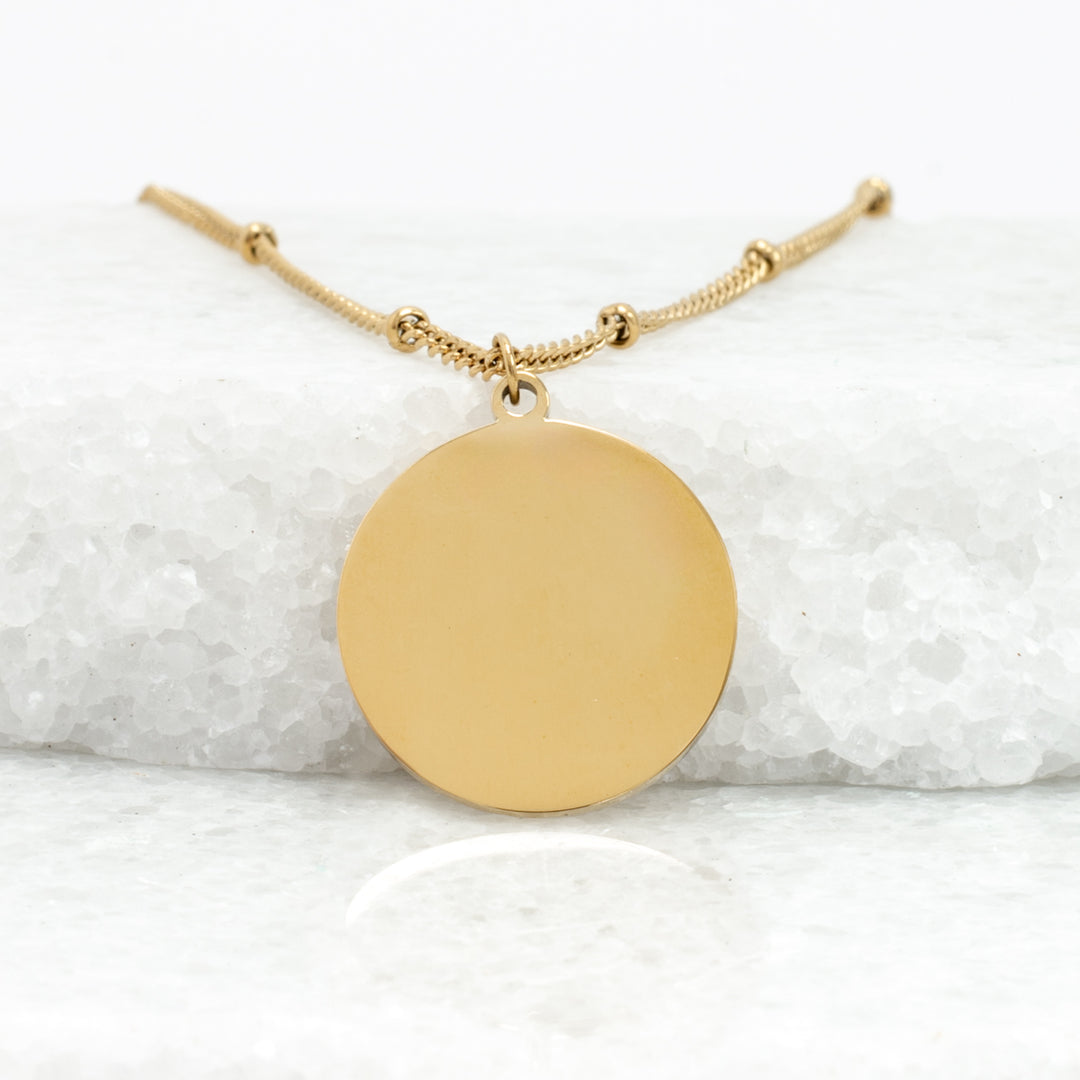 Engravable Resilience Necklace in Mint