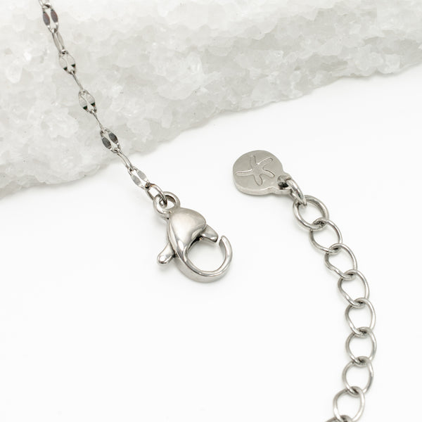 Starfish logo, starfish symbol, silver necklace chain, women's silver necklaces, sustainable fair trade business