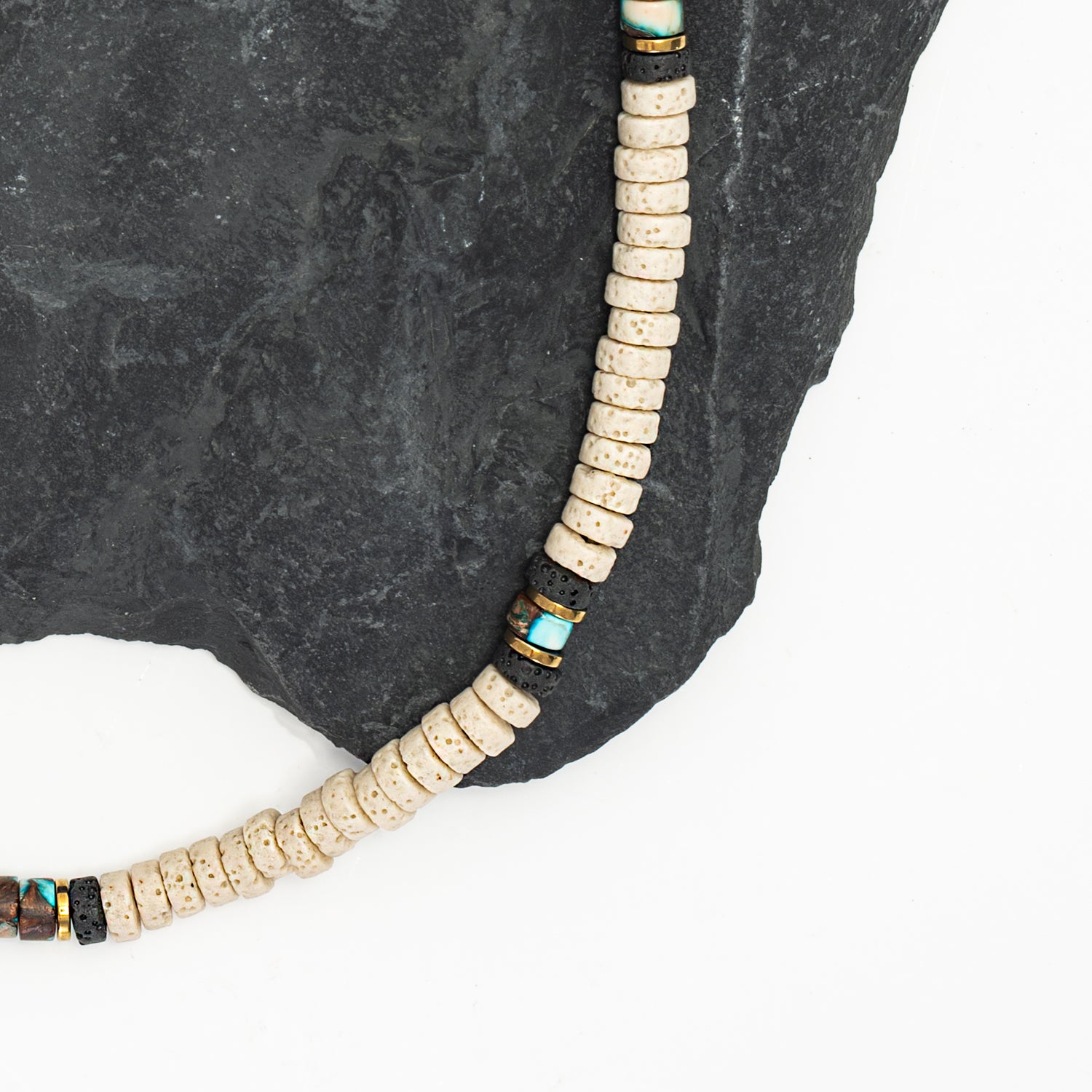 Vanguard Lava Bead Men's Necklace – Starfish Project