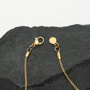 Starfish logo, starfish symbol, gold necklace chain, men's gold necklaces, sustainable fair trade business