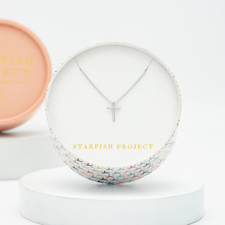 Faithful Sterling Silver Classic Cross Necklace