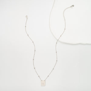 Act Justly Necklace in Sterling Silver