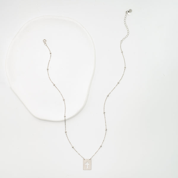 Sanctuary Sterling Silver Cross Necklace