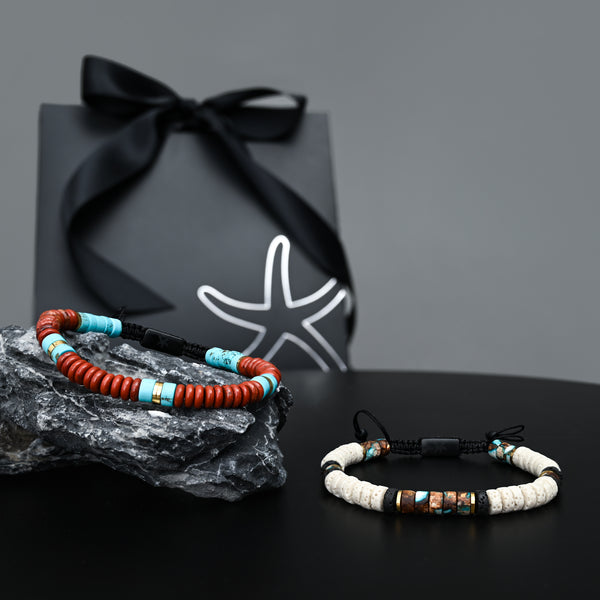 Beaded bracelet gift set for men, gift set deals, high quality bracelets for men, perfect gifts for men