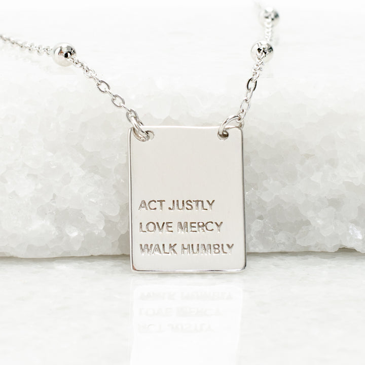 Act Justly Sterling Silver Gift Set