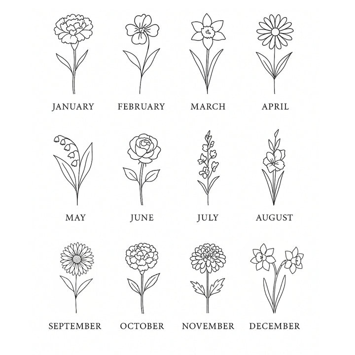 Birth Flower Seeds of Hope Necklace