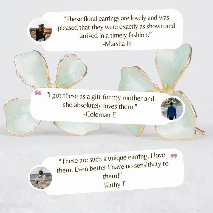 Hope in Bloom Flower Earrings