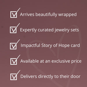 Photo of checklist, symbolism of hope, jewelry business, jewelry website, Starfish Project, gift wrapped, quality fashion jewelry