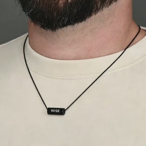 The Pillar Necklace – Matte Black