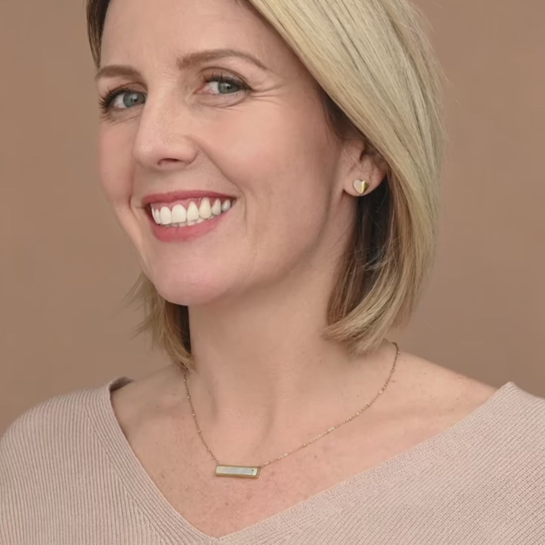 Faith Reversible Cross Bar Necklace