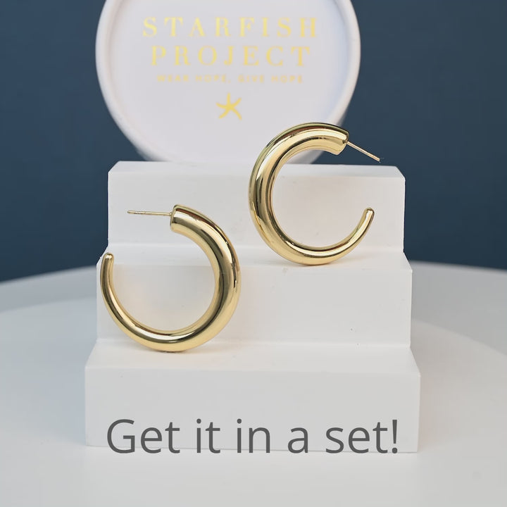 Golden Grace Hoops