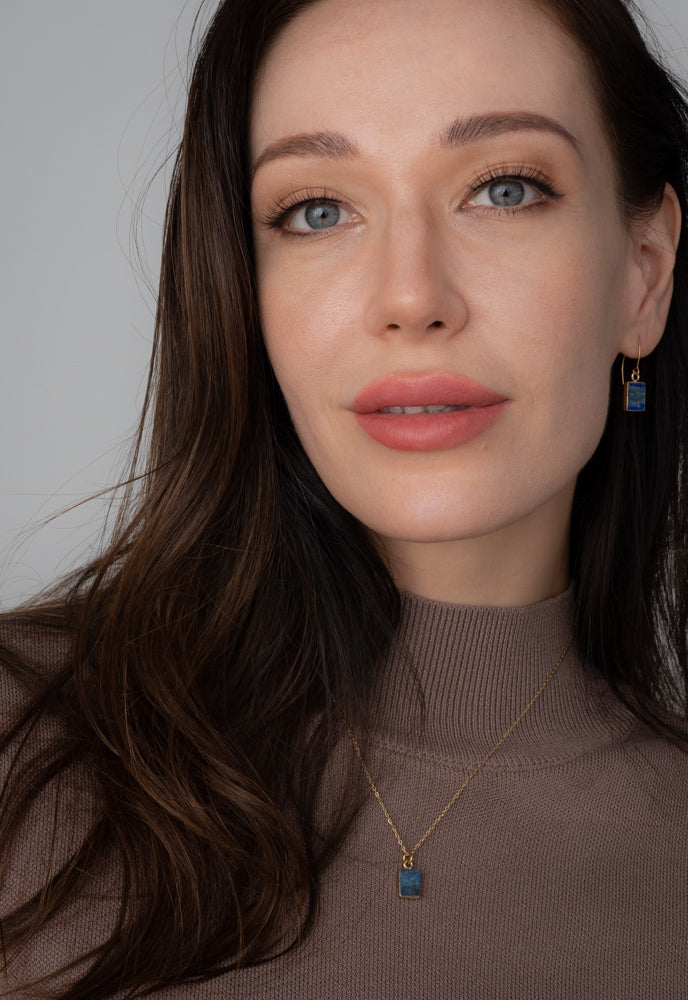 In the Clouds Lapis Earrings